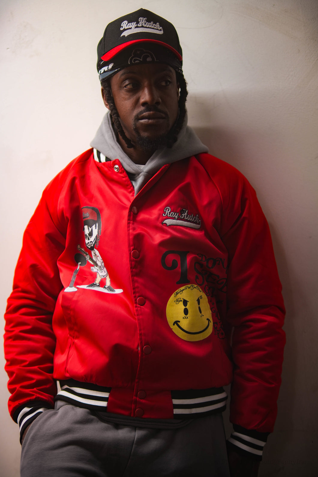 RayHutch Worldtour varsity jacket (red)