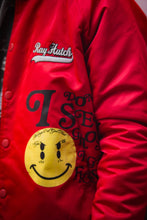 Load image into Gallery viewer, RayHutch Worldtour varsity jacket (red)
