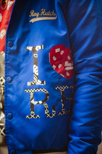 RayHutch Worldtour varsity jacket (blue)