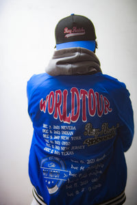 RayHutch Worldtour varsity jacket (blue)