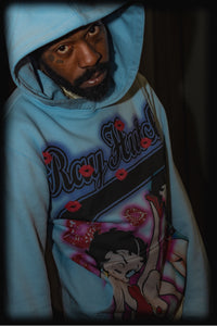 RayHutch x 28Grams Betty Boop Hoodie (baby blue)