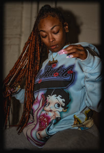 RayHutch x 28Grams Betty Boop Hoodie (baby blue)