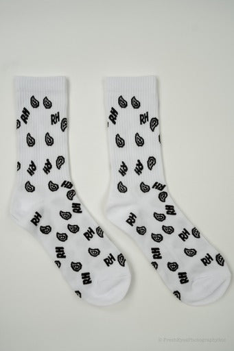 RH Bandana Socks - White